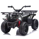 24V 160W Children's Off-Road ATV with Bluetooth, LED Lights, and Storage Racks