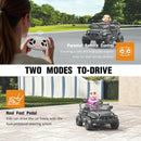 12V Kids' Ride-On Car with Parental Remote Control, Black