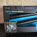 Black Series Motion-Activated Digital Drum Sticks with Glowing Blue Tips
