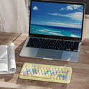 UBOTIE Vibrant Wireless Bluetooth Keyboard in Yellow