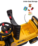 Licensed Ride-On Excavator Push Car for Kids with Rotating Bucket