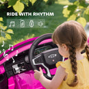 12V Pink Electric Ride-On Car for Kids