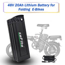 48V 20Ah Lithium Battery for Compact Bicycles with No Bottom Discharge Port