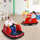 Red 6V Remote Control Bumper Car Toy with 360° Spin for Kids