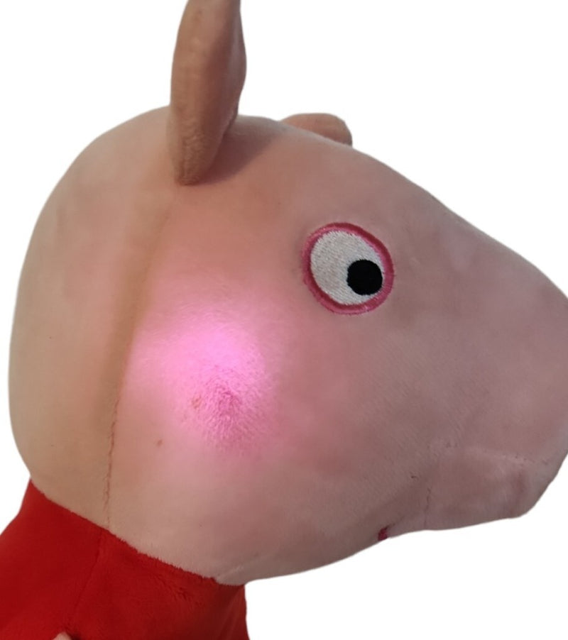 Talking Peppa Pig Doll with Whistle and Light-Up Cheeks 12-Inch Deluxe Set