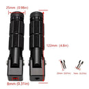 Versatile 8mm Folding Footpegs for Electric Bicycles and ATVs