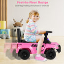 OLAKIDS Pink Police Car Push Ride-On Toy for Toddlers (Ages 1-3)