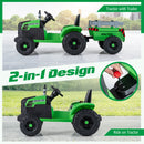 Kids' 24V Electric Tractor with Removable Trailer, Remote Control, and Music