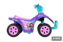 Gabby's Dollhouse 6V ATV Quad Ride-On Toy with LED Lights for Kids