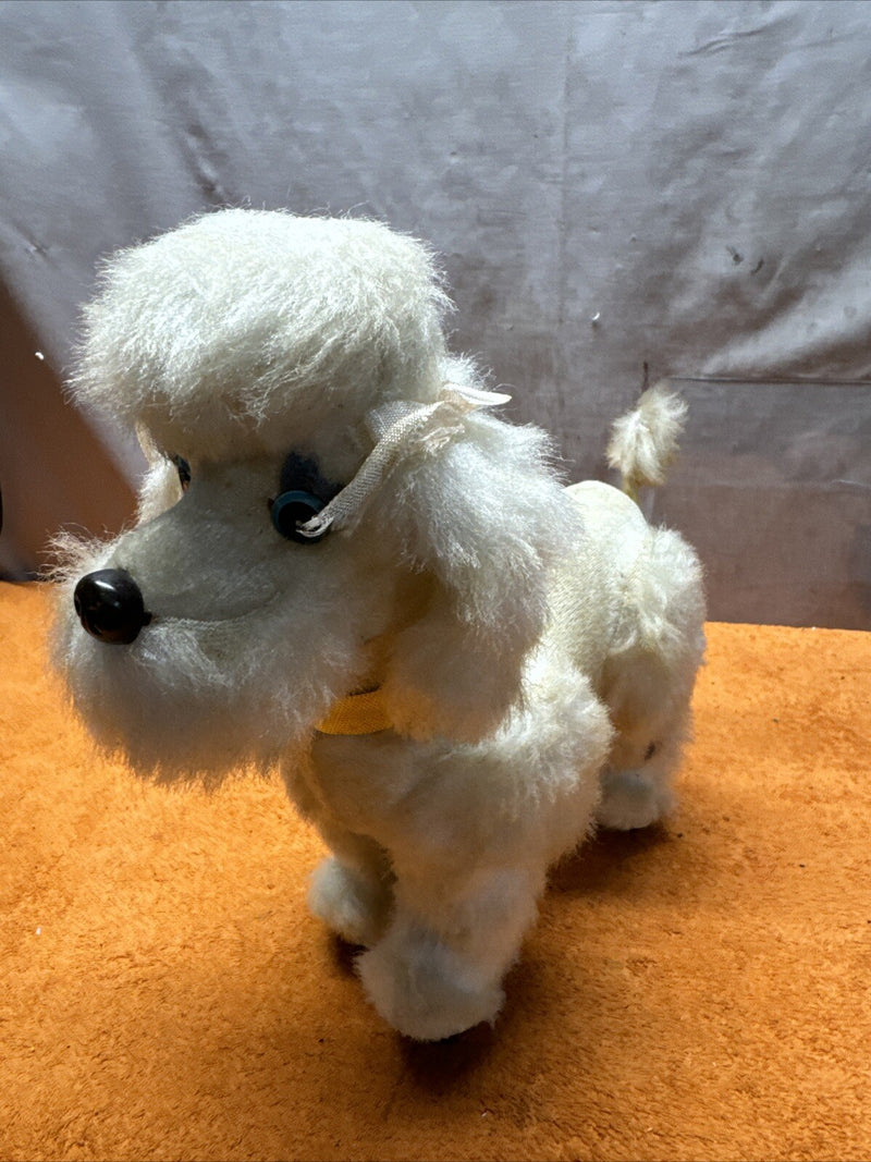 Vintage 1960s Battery Operated Walking Poodle Dog Toy from Japan