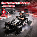 400W 24V Kids Electric Go Kart with Drift Function, Off-Road Capabilities, Roll Cage, 5-7.5 MPH