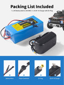24V 5Ah Lithium Battery and 29.4V 1A Charger Set for Children's Ride-On Toys