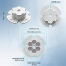 2-Pack 12V RS550 Motors with Steel Gearbox for Kids' Power Wheels