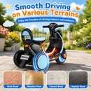 6V Electric Ride-On Motorcycle with Illuminated Headlight, Glowing Deck, and Sound Features