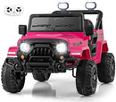 Pink 12V Electric Ride-On Truck for Kids with Remote Control