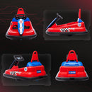 Red 6V Kids Bumper Car with 360° Spin, LED Lights, Music, and Horn