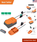 Versatile 18V Battery Adapter for Ridgid with Fuse - Ideal for DIY Enthusiasts