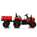 24V 400W Electric Ride-On Tractor with Trailer, Remote Control, LED Lights, Music, and Dual Motors
