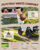 24V Electric 2-Seater Kids Ride-On Car with Remote Control, Bluetooth, and LED Lights
