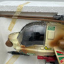 1990s Atlas AF28 Plastic Helicopter Toy with Light-Up Features and Rotating Action