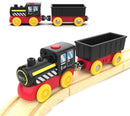 Motorized Magnetic Train Toy for Wooden Tracks