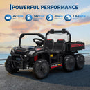 24V 4WD Off-Road Kids Dump Truck with Parental Remote Control and 3 Speed Settings