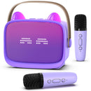Mgaolo Enhanced Mini Karaoke Machine for Kids, Portable Bluetooth in Purple