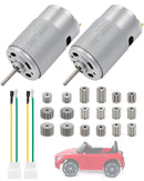 Set of 2 RS550 DC Motors 12V 35000RPM for Enhanced Power Wheel Ride-On Cars