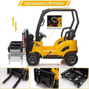 12V Electric Forklift Ride-On Toy with Tent for Kids
