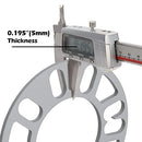 5mm Wheel Spacers for 4 and 5 Lug Vehicles, Set of 2 Universal Thin Spacers