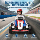 Garvee 24V Electric Drift Go Kart for Kids with Dual 150W Motors and 5-Point Safety Harness - nan