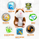 Interactive Plush Talking Hamster: 5.7in Toy That Mimics Your Voice—Perfect for Children