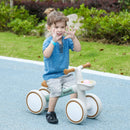Green Balance Bike for Toddlers 1-3 Years, Adjustable Seat, Quiet Wheels, No Pedals