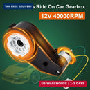 Set of 2 High Torque 12V DC Motors with 40000RPM Gearbox for Children's Ride-On SUV