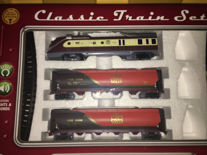 Vintage Style Classic 20-Piece Train Set with 14ft Track
