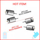 JRRXM Pair of 12V 18V 20V 24V Fast Drive Motor High Speed Engine for Kid's Power