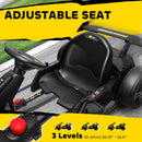 24V Electric Go Kart with Adjustable Seat and Gradual Acceleration, Black