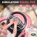 Convertible Ride-On Push Car, Official Land Rover Discovery, Pink