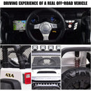 12V Dual Seat Remote Control Kids Ride-On Truck with Spring Suspension and 9Ah Battery