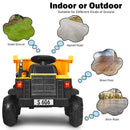 12V Electric Ride-On Dump Truck for Kids with Remote Control and Working Bucket