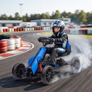 12V Electric Go Kart for Kids with Adjustable Seat and EVA Tires