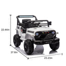 12V Electric Ride-On Truck for Kids with Remote Control, 2WD, and LED Lights