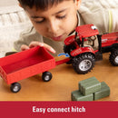 Farm Adventure Playset with Tractor, Wagon, Cow, Calf, and Fence Figures