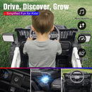 12V Electric Police Ride-On Car for Toddlers with Parental Remote Control
