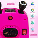 Pink 12V Electric Bumper Car for Toddlers with 360° Spin Feature