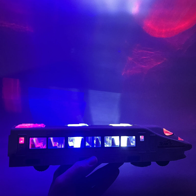Bump & Go Electric Train Toy with Lights and Music