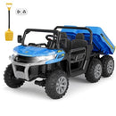 Electric Blue 2-Seater Dump Truck for Kids - 24V Ride On Vehicle
