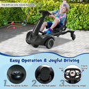 360° Spin Electric Drift Go Kart for Kids - 6V Ride-On Car in Dark