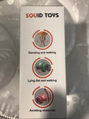 Dancing Pink Squid Toy with Battery-Powered Lights