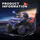 24V Off-Road ATV Style Ride-On Car for Kids with Lights and Music